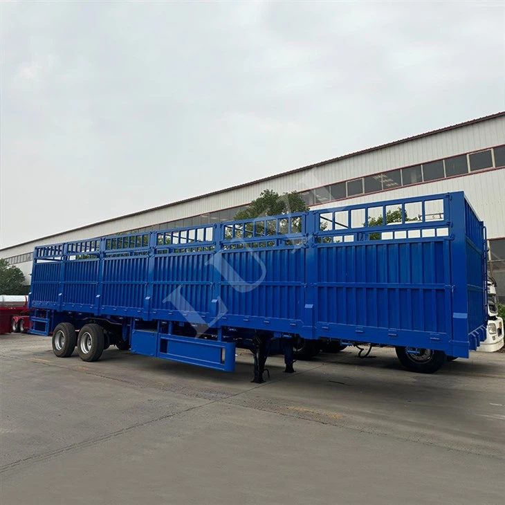 2 Axle Side Wall Semi Trailer Customizable Cargo Transport factory