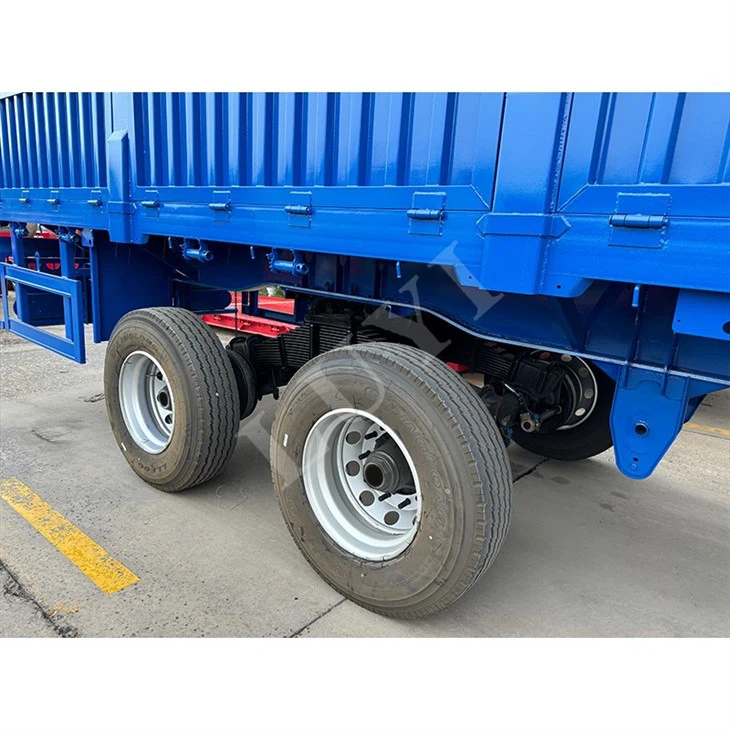 2 Axle Side Wall Semi Trailer Customizable Cargo Transport high quality